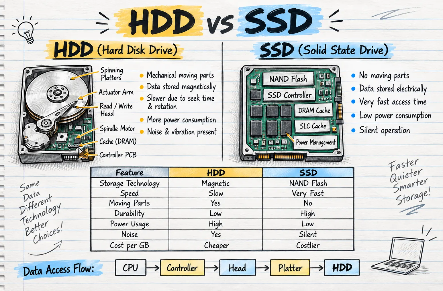 HDD vs SSD: Understanding the Key Differences in Storage Technology